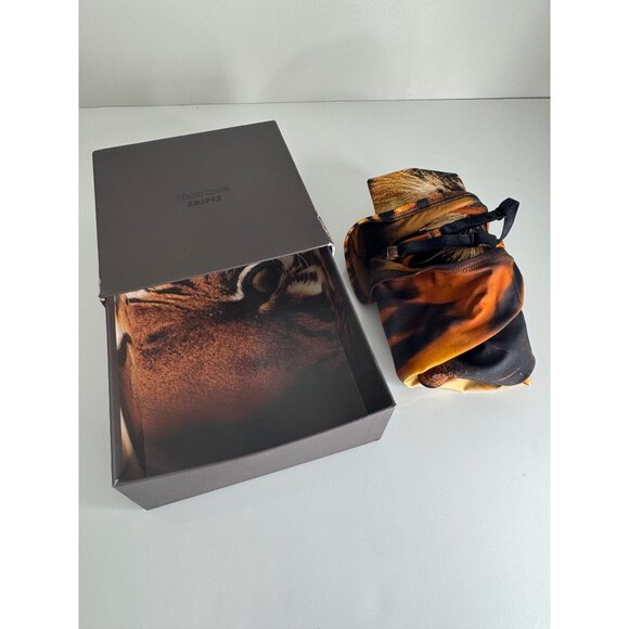 NWT Skims X Roberto Cavalli Scoop Neck One Piece In Tiger Face Print Size XL - Picture 14 of 16